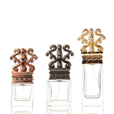 China Creative Perfumer Glass Bottle With Zamak Cap for sale