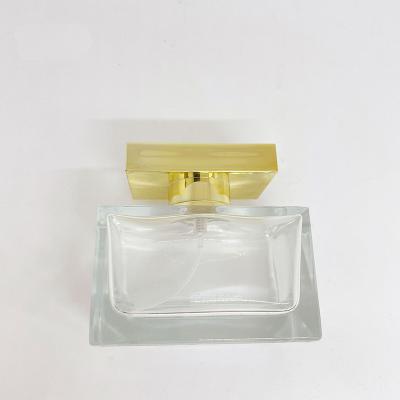 China Creative 100ml Perfume Bottle with Zamak cap Spray Bottle Glass Bottle Bayonet Cosmetic Packaging for sale