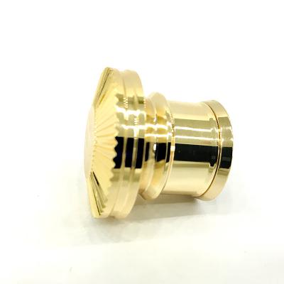 China Custom Classic Gold color Zamak Aluminum Perfume Bottle Caps for sale