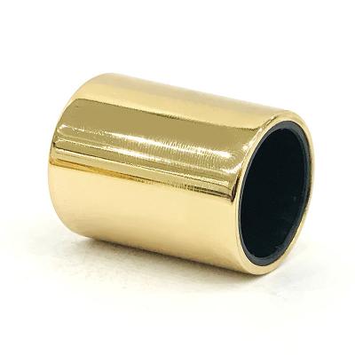 China Classic Zinc Alloy Gold Plating Cylinder shape Metal Zamak Perfume Bottle Cap for sale