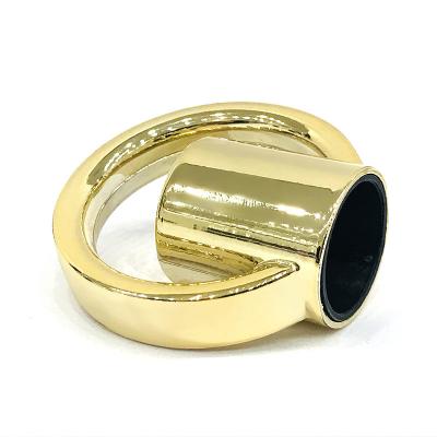 China Cápsula creativa de Ring Shape Metal Zamac Perfume del oro de la aleación del cinc en venta