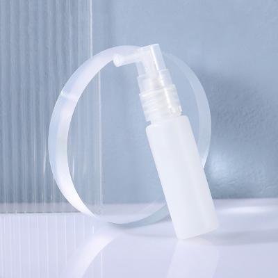 China Plastic 14 Tooth Curved Nozzle Cosmetic packaging bottle pump head Makeup remover toner spray head for sale