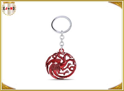 China Retractable Detachable Metal Key Chain Ring With Metal Pendant Laser Engraved Logo for sale