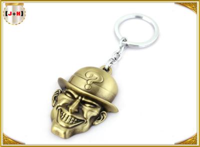 China Brass Plated Metal Key Ring , Customised Key Chains With Free Laser Engraved Logo for sale