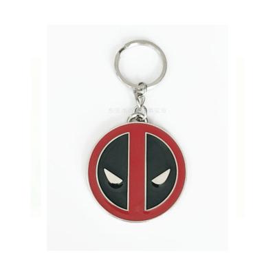 China Small 3d Eco-friendly Metal Key Ring Marvel Heroes Deadpool For Kids Gifts for sale