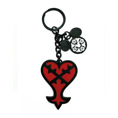 Chine Votre propre coutume de logo a gravé la forme personnalisée de coeur de Keychains pour lui à vendre