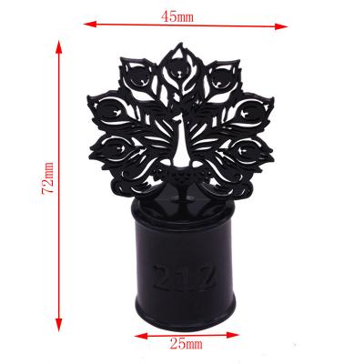 China Design Luxury Peacock Metal Perfume Cap For Neck Of EAF15 Perfume Glass for sale