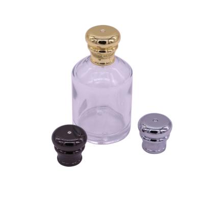 China Fashion Custom Perfume Cap Zinc Alloy Black Plastic Perfume Spray Caps for sale