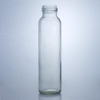 China Industrial Beverage General Flint Glass Water Bottle with Screw Cap 350ml 500ml 750ml for sale