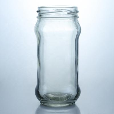 China Clear Glass Jam Honey Jelly Storage Jar with Metal Seal Lid 25 ml to 1000 ml for sale
