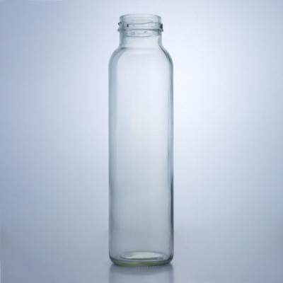 China 300ml Round Food Glass Jar for Milk Juice Fruit Tea Decal and Surface Handling for sale