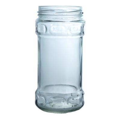 China Produced Food Grade Clear Round Glass Honey Jar With Screw Top For Your Unique Needs for sale