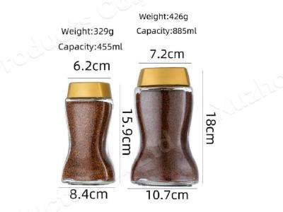 中国 Coffee Food Glass Jar Airtight Canister Bottle With Acacia Wood Lid 販売のため