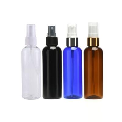 China 30ml 120ml 150ml 500ml Amber Clear PET Plastic Spray Bottle For Cosmetic Packaging for sale