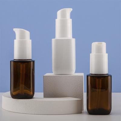 China PET Plastic Lotion Packaging Press Empty Bottle For Cosmetic Foundation Liquid Sunscreen for sale