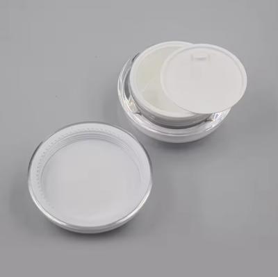 China 15ml 30ml 50ml Cosmetic skin care Airless press Pump lotion Cream jar for sale