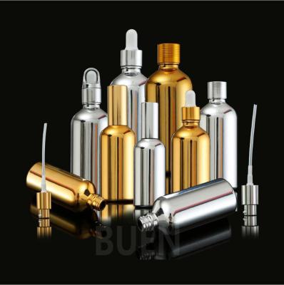 China Botella de cristal 10ml 15ml 30ml 40ml 50ml del dropper del viaje cosmético del aceite esencial en venta