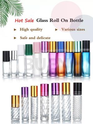 China 10ML Glass Roll On Bottle Essential Oil, Empty Roller Ball Bottles for sale