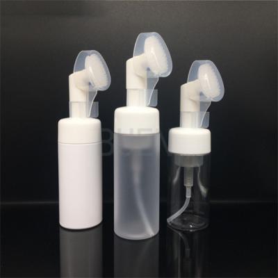 China Customized Plastic Foam Pump Facial Brush Dispenser Pump 43mm PETG for sale