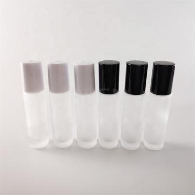 China 10ml Clear White Glass Empty Essential Oil Rollers Bottles Personalized for sale