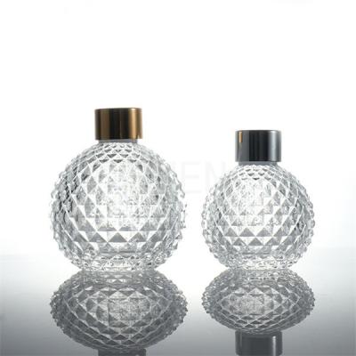 China Botella de aceite de cristal transparente del Aromatherapy de la botella 200ml del difusor del cilindro en venta