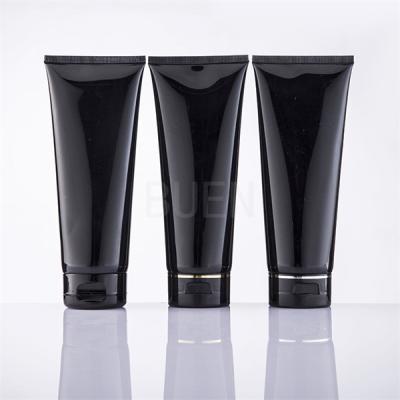 China Foundation Squeeze Plastic Cosmetic Tube Matte Black Mini 30ml for sale