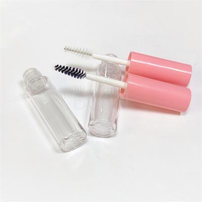 China Transparent Plastic Mascara Tube Double Cylinder Wand Empty Mascara Container for sale