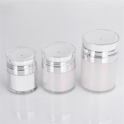 China White Eco Friendly Airless Cosmetic Bottle Packaging Refillable Skincare 50ml for sale