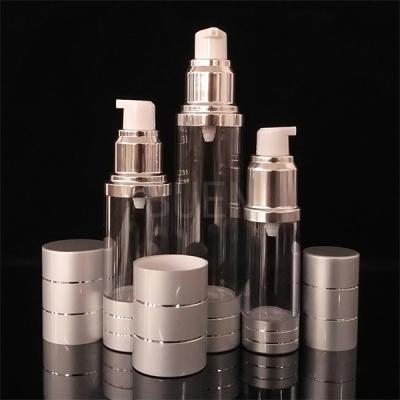 China Foundation Plastic Cosmetic Airless Pump Bottles Frosted Acrylic for sale