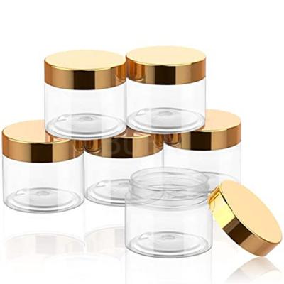 China Transparent Amber Empty Cosmetic Containers Eco Friendly Cosmetic Packaging for sale