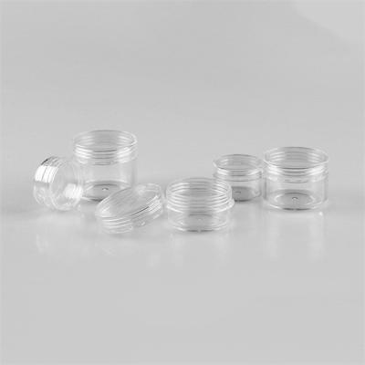 China PS Acrylic Plastic Cosmetic Jars Packaging 25g Round Hot Stamping for sale