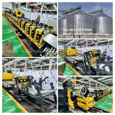 China Grain bin roll forming line | grain storage silo making machine | silo prodiuction line for sale