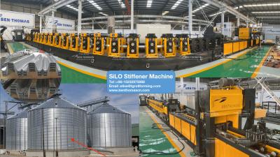 China Grain silo post production line | silo racking machine | grain bin storage silo stiffener machine for sale