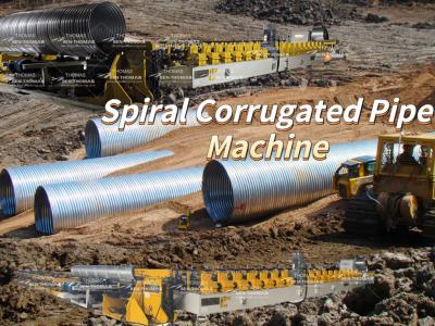 China corrugated galvanized steel pipe| corrugated pipe large diameter| metal spiral pipe machine for sale