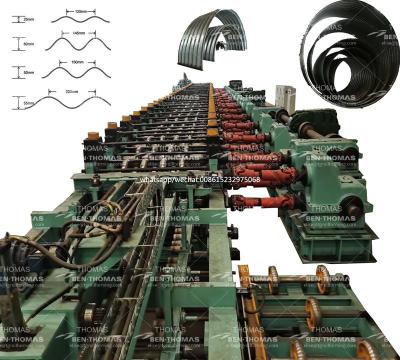 China corrugated Spiral Pipe production | Corrugate Structural Steel Plate Production Line| Corrugated Section Steel Line for sale