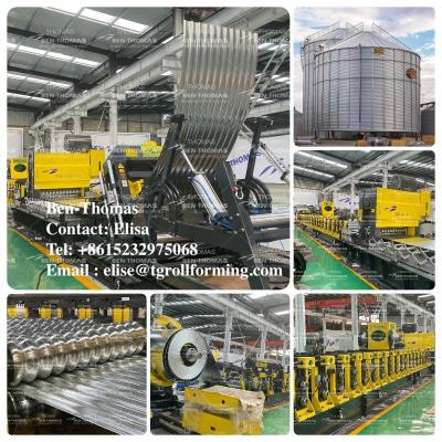 China Steel Silo Panel Roll Forming Machine for sale