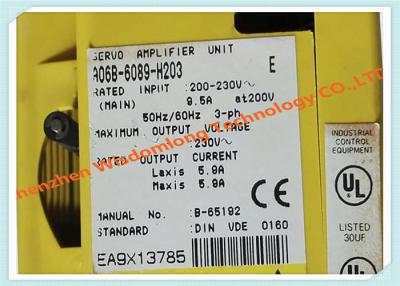 China 9.5A High Precision Servo Motor Amplifier A06B 6089 H203 For Intelligent Servo System for sale