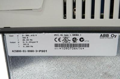 China ABB ACS800-01-0060-3+P901  single phase frequency converter 50 60hz for sale