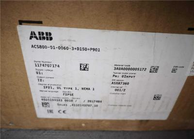 China Frequency Inverter 48 -63 Hz 103 kW 380-415 V ACS800-01-0060-3+P901 ABB ACS800 for sale