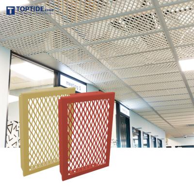 China Customized multicoated building material metal wire aluminum mesh ceiling for sale