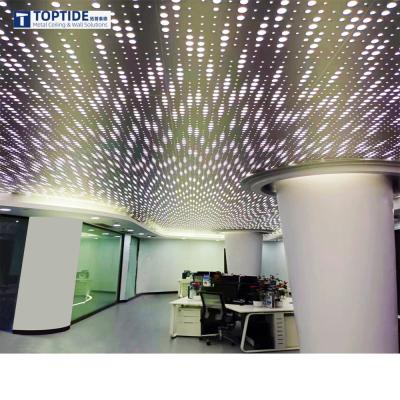 China 400×600mm Metal Acoustic False Ceiling Tiles Perforated Drop Ceiling for sale