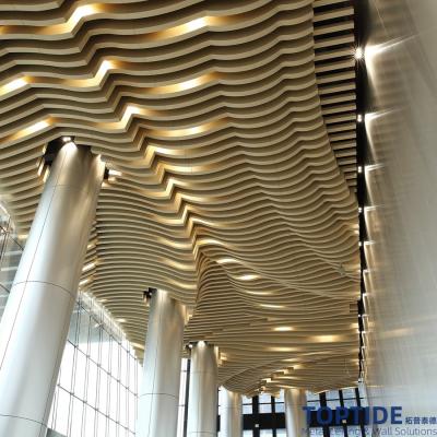 China RAL9016 Metal Baffle Ceiling for sale