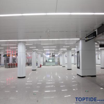 Chine Panneau de plafond blanc lumineux décoratif adapté aux besoins du client de colonne de mur de panneau de plafond d'acier inoxydable d'Opéra à vendre
