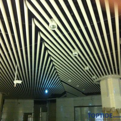 China Special Design Aluminium Profile Extrusion Ceiling Strip Building Suspended False Linear Plank Ceiling for sale