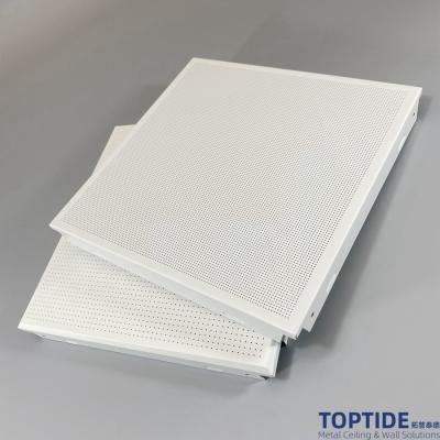 China Aluminium Suspended Metal Ceiling Tiles 2 x 2 Perforated Office False Clip Snap in Ceiling Panels Price for sale