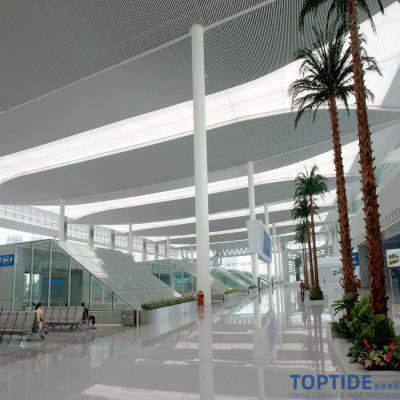 Chine Profil expulsé accrochant décoratif de suspension en aluminium de plafond de baisse de bande de plafond en métal d'ellipsoïde à vendre