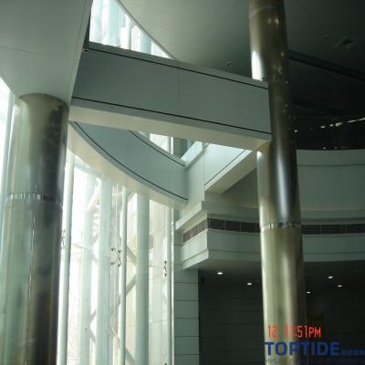 China 3.5mm CNC Perforated Metal Column Covers Interior Decoration for sale
