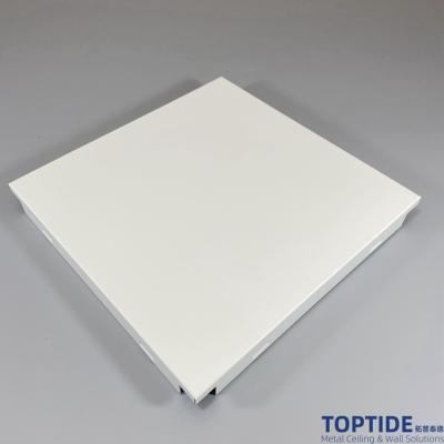 China Waterproof And Fireproof  Plain Decorative Clip In 800×800 Aluminum Ceiling Sheets for sale