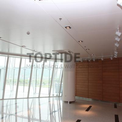 China Thermal Insulation Building Materials Aluminum Suspended Metal Pan Ceiling Tiles for sale