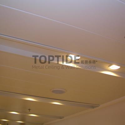 China Intersecting Waterproof Metal Wall Ceiling Tiles Suspended Aluminum Laser Cutting Panel for sale